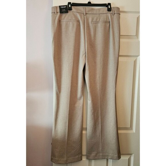 Simply Vera Vera Wang Beige Women's Flare Pants - Picture 2 of 12